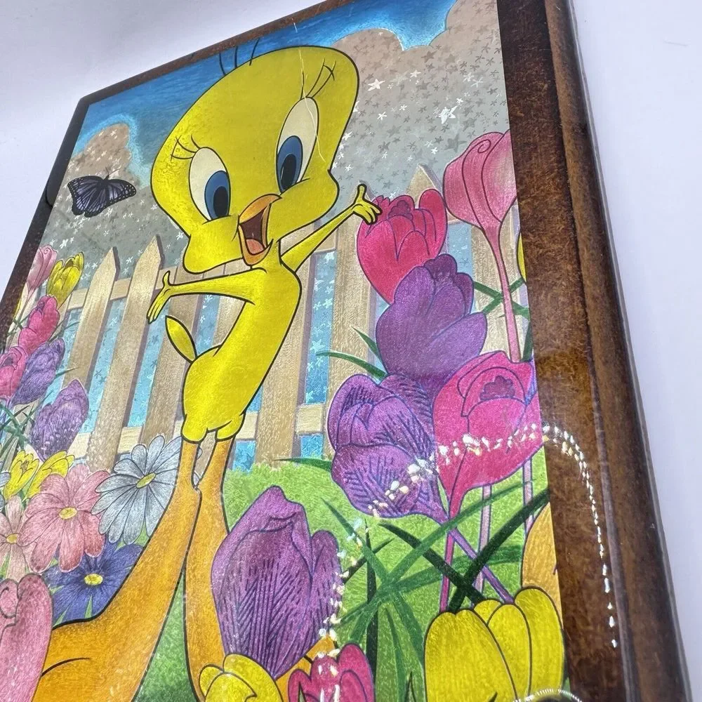 1996‎ Looney Toons Tweety Bird Changing Colors When Moved Vintage Laminated Pic
